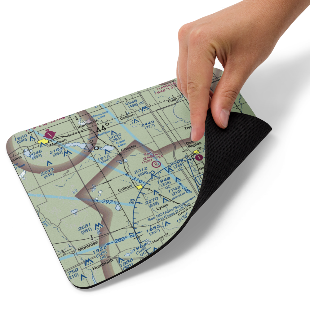 Jensen Airport (SD46) VFR Sectional Mouse Pad 