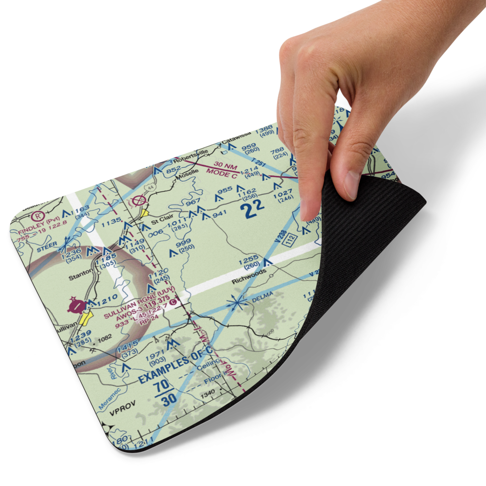 Joan Lake Airport (8MO4) VFR Sectional Mouse Pad 
