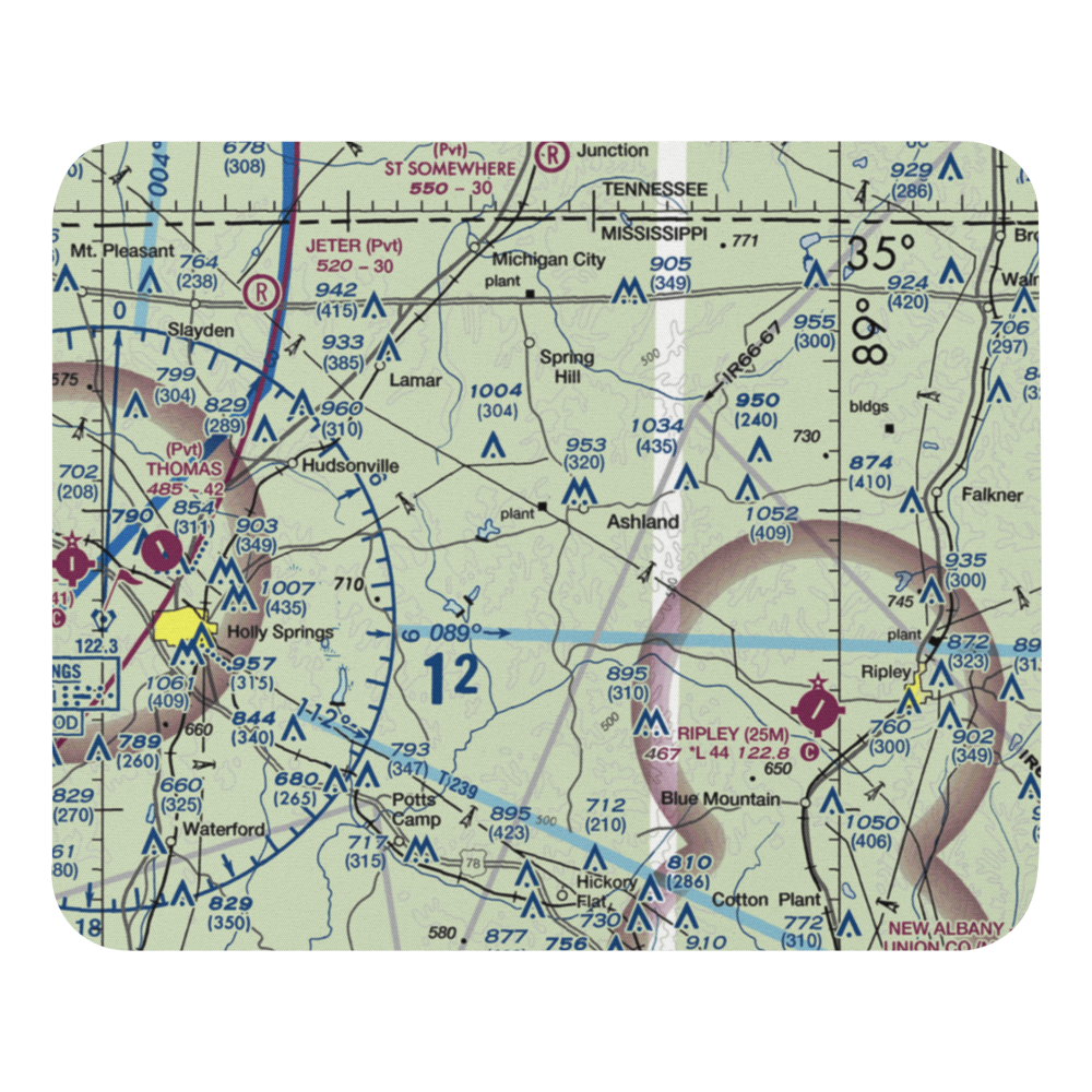 John Farese Airpark (MS14) VFR Sectional Mouse Pad 
