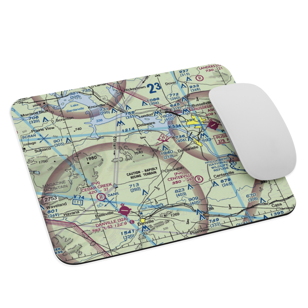 John Harris Field (AR05) VFR Sectional Mouse Pad 
