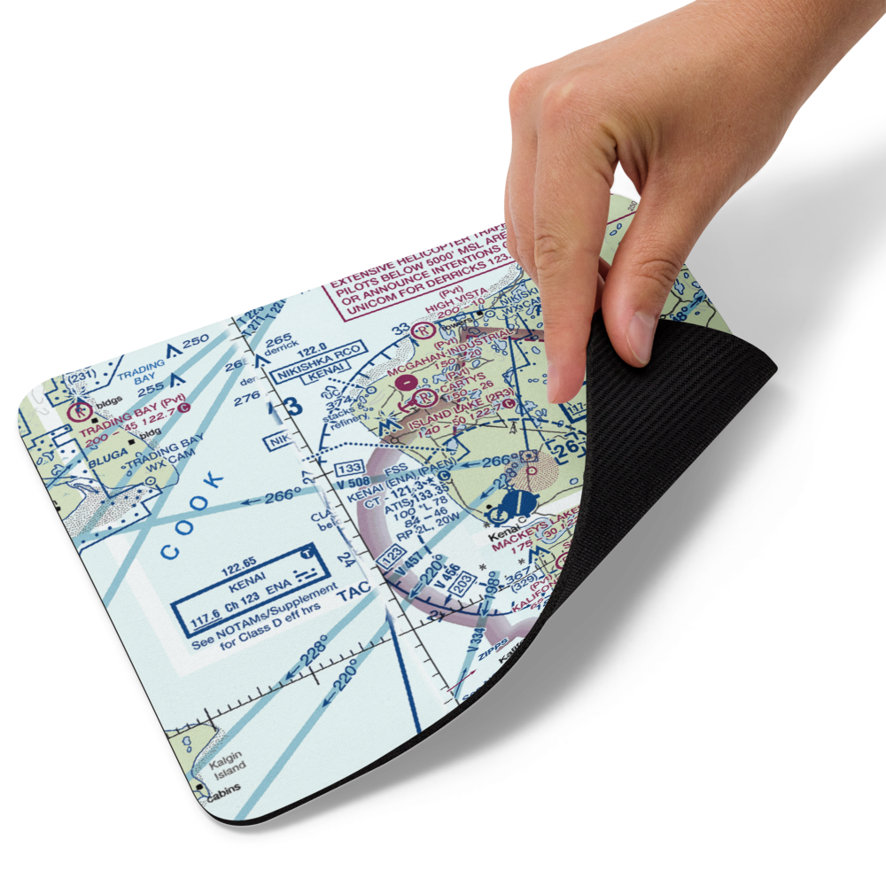 Johnson Airport (3AK4) VFR Sectional Mouse Pad 