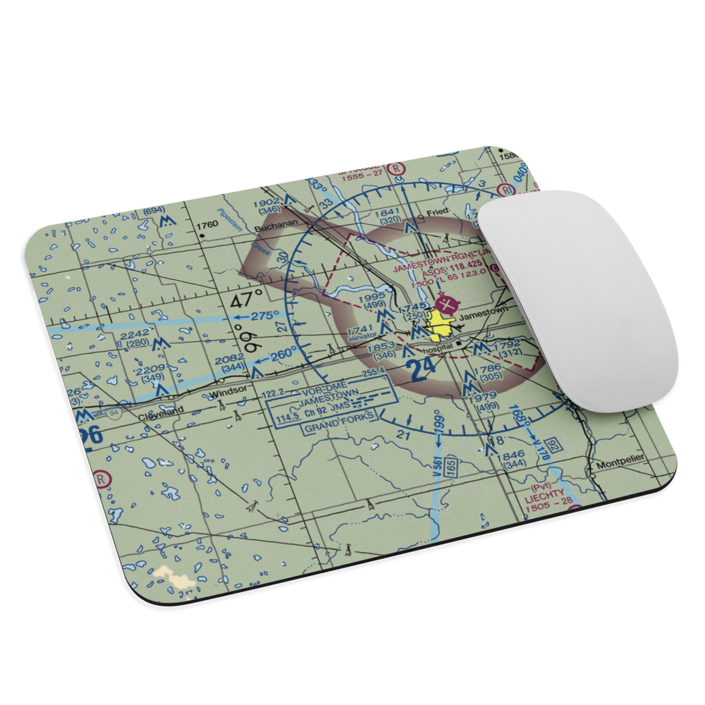 Johnson Airstrip (NA32) VFR Sectional Mouse Pad 