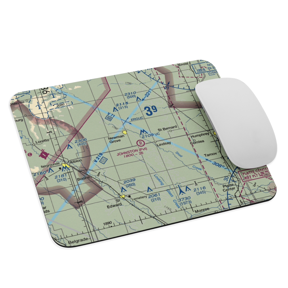 Johnston Field (9NE4) VFR Sectional Mouse Pad 