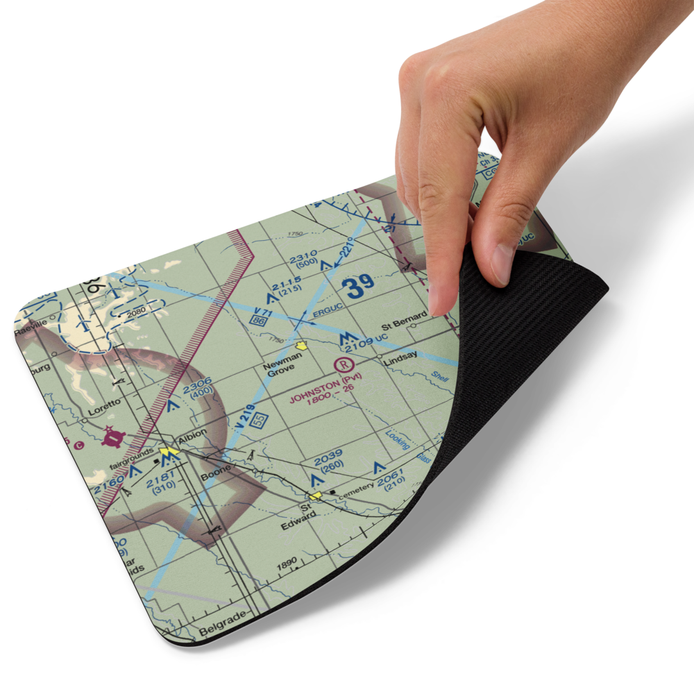 Johnston Field (9NE4) VFR Sectional Mouse Pad 