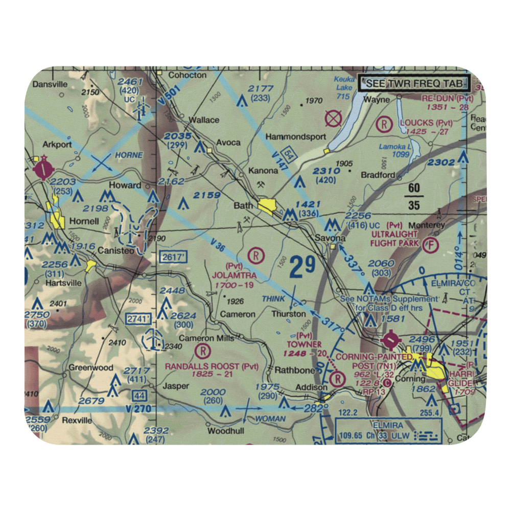 Jolamtra Landing Area Airport (23NY) VFR Sectional Mouse Pad 