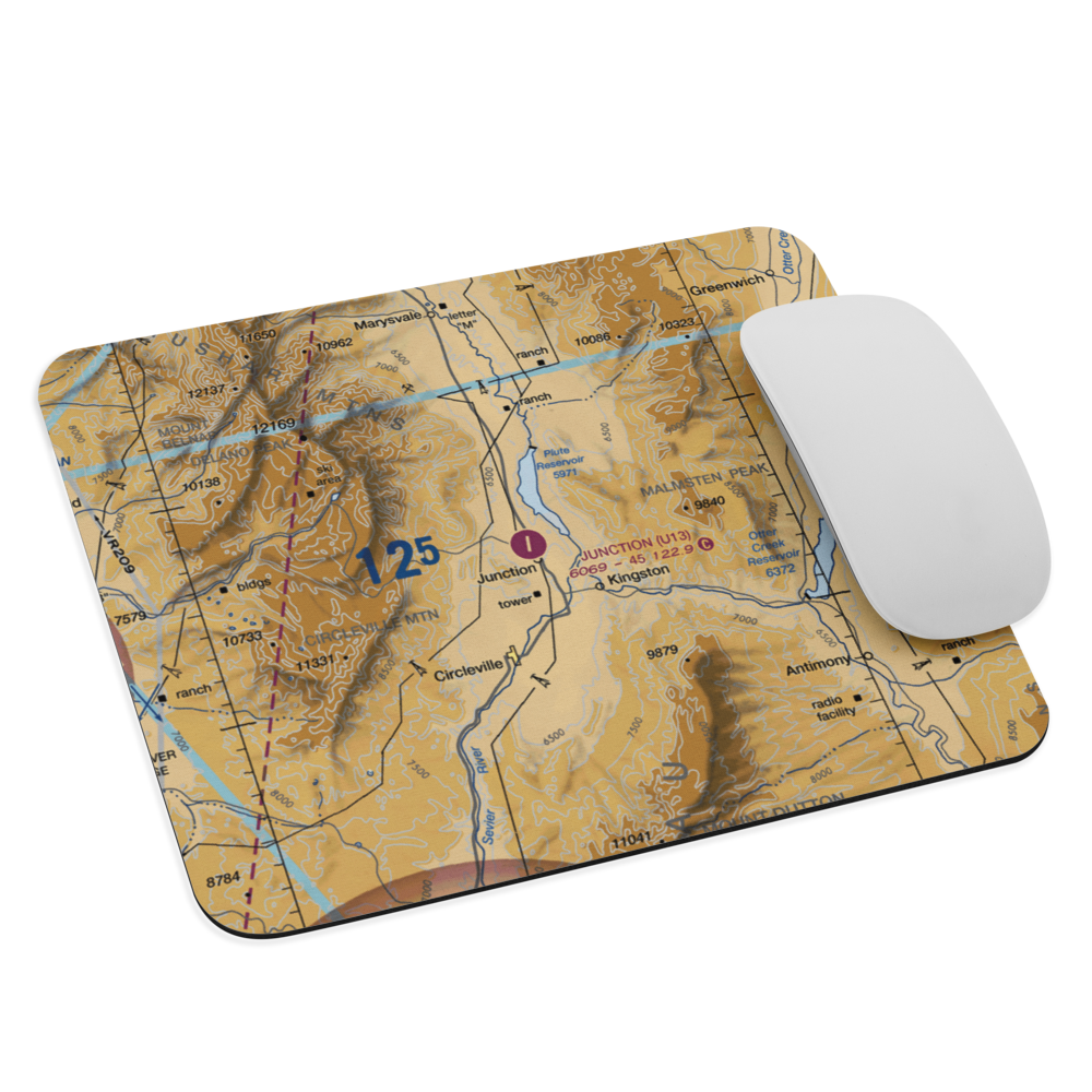 Junction Airport (U13) VFR Sectional Mouse Pad 