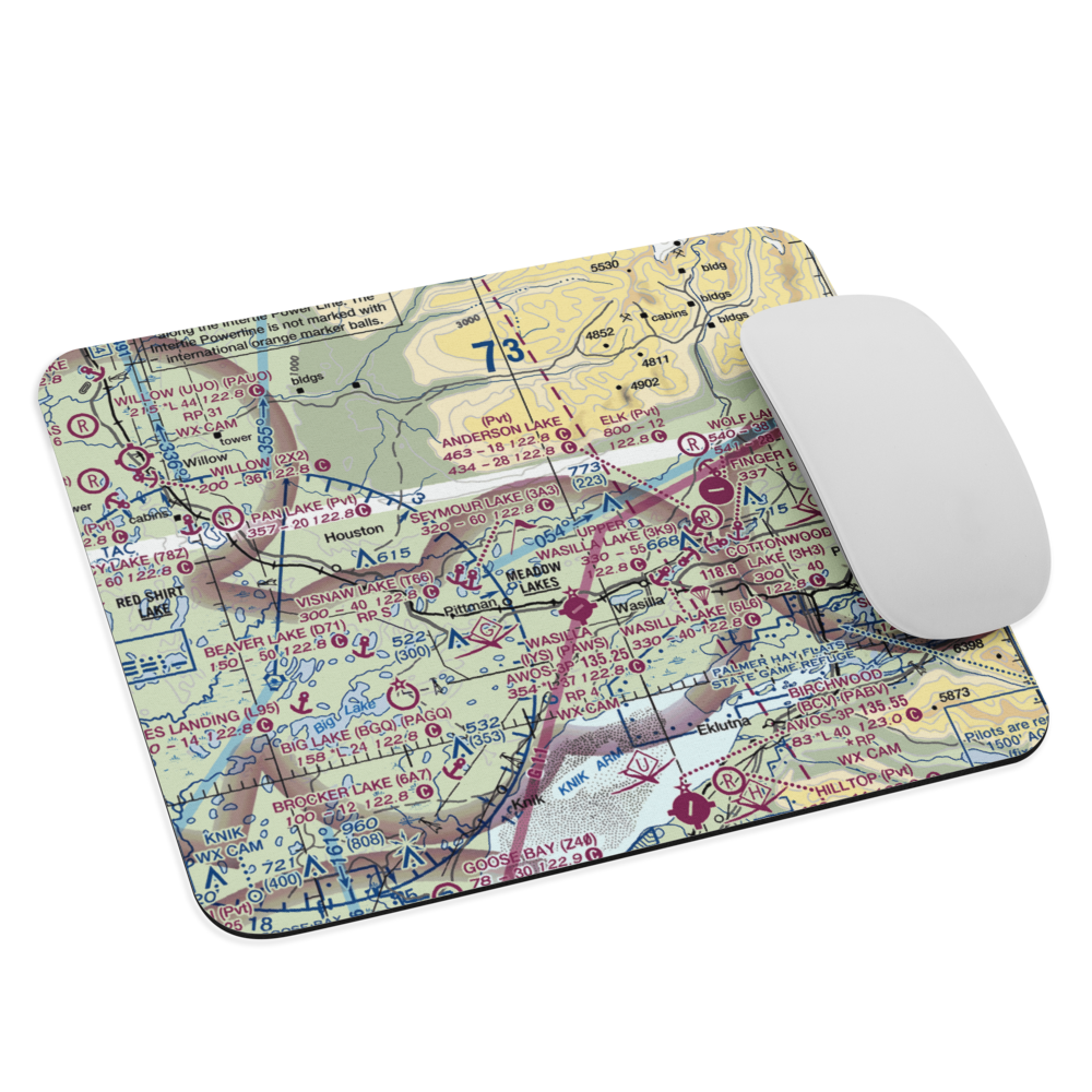 June Lake Airpark (06AK) VFR Sectional Mouse Pad 