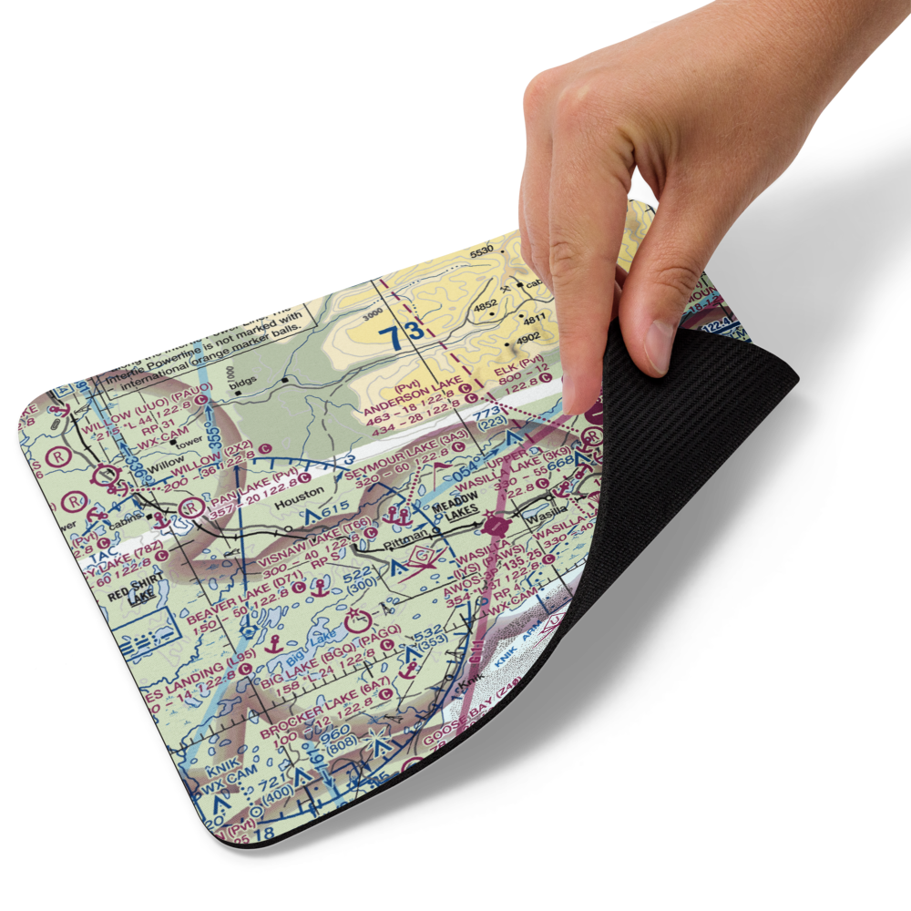 June Lake Airpark (06AK) VFR Sectional Mouse Pad 