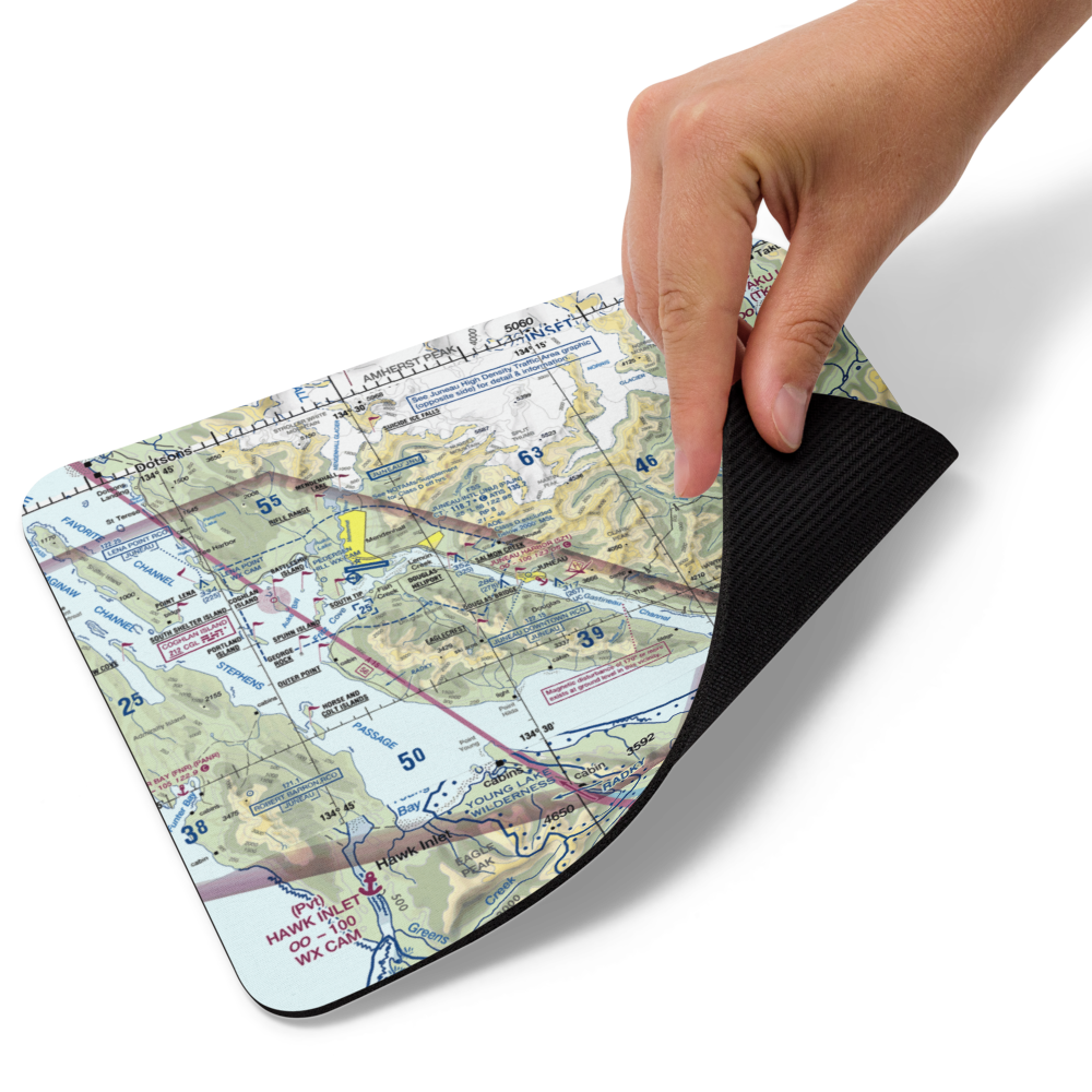 Juneau Harbor Seaplane Base (5Z1) VFR Sectional Mouse Pad 