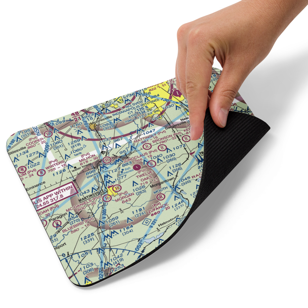 Jungclaus Airport (IN20) VFR Sectional Mouse Pad 