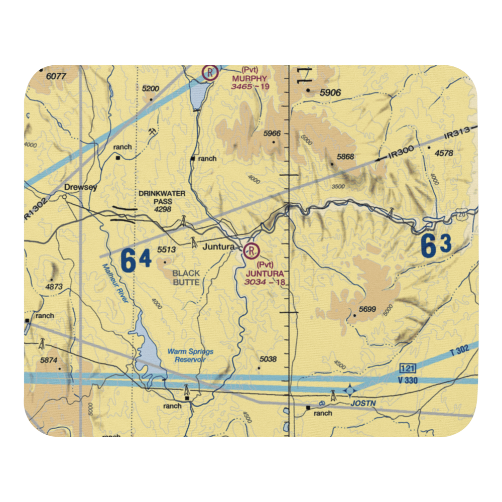 Juntura Airport (OR14) VFR Sectional Mouse Pad 