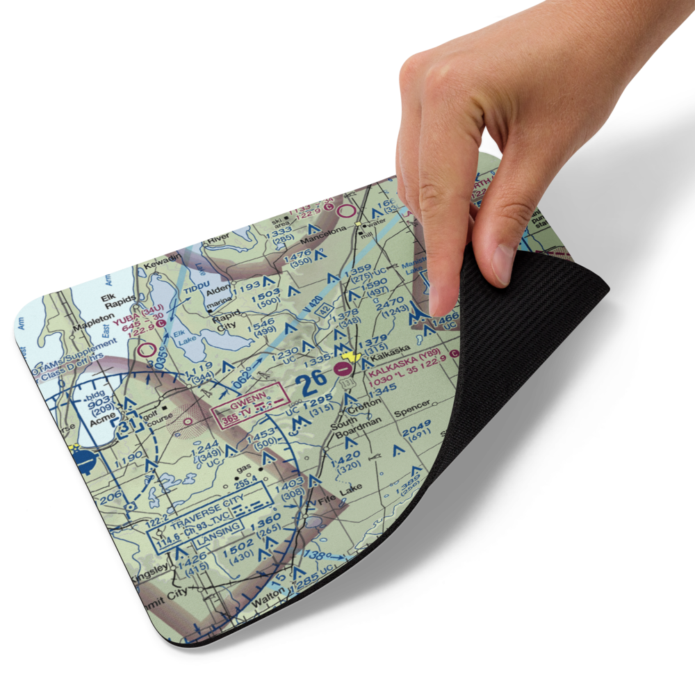 Kalkaska City Airport (Y89) VFR Sectional Mouse Pad 