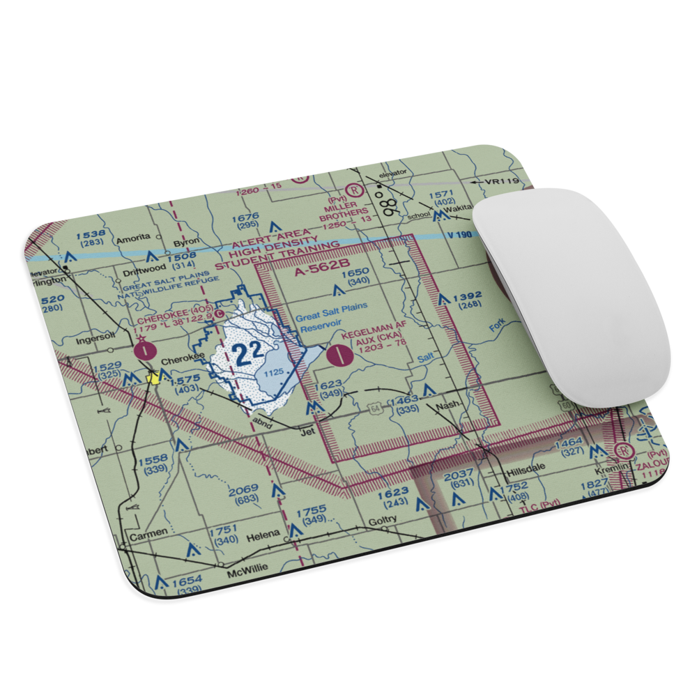 Kegelman AF Aux Field (CKA) VFR Sectional Mouse Pad 
