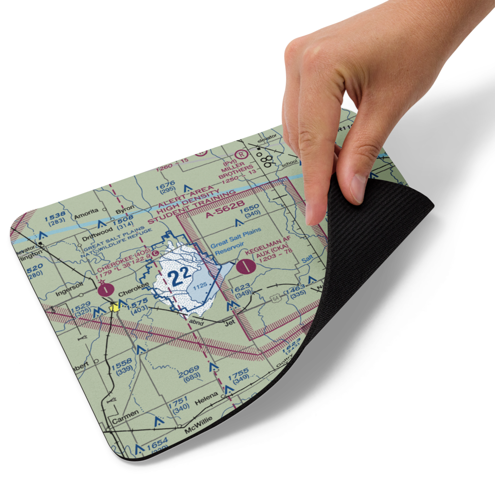 Kegelman AF Aux Field (CKA) VFR Sectional Mouse Pad 