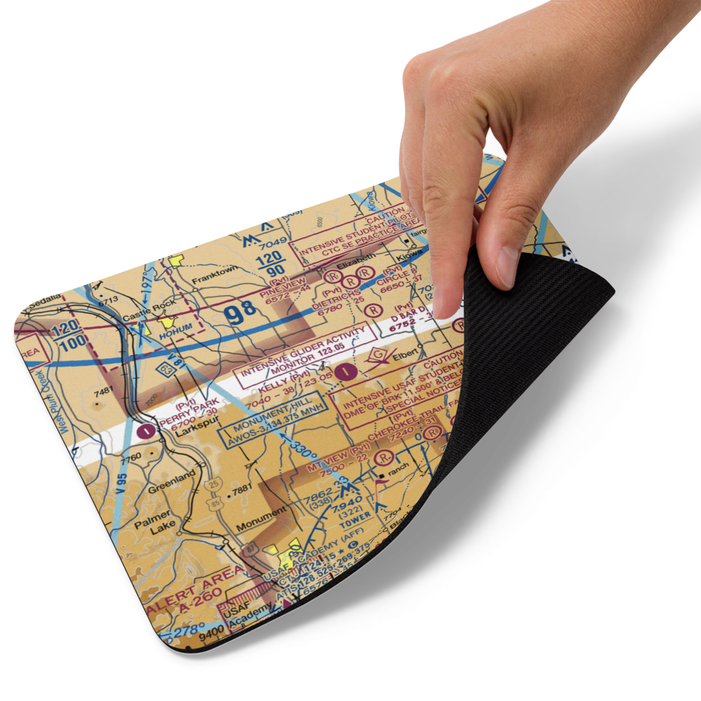Kelly Air Park (CO15) VFR Sectional Mouse Pad 