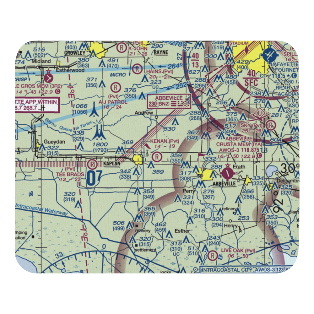 Kenan Airstrip (LA61) VFR Sectional Mouse Pad 