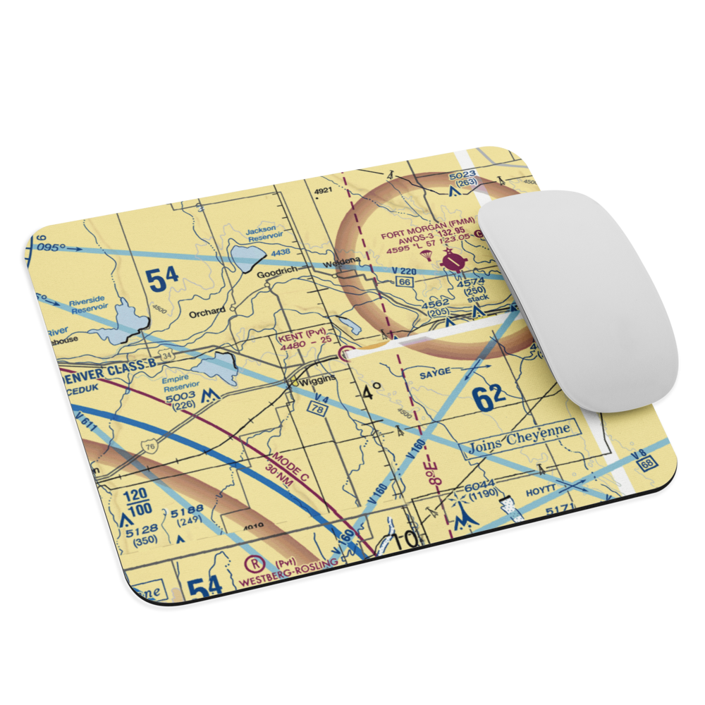 Kent Airport (8CO0) VFR Sectional Mouse Pad 
