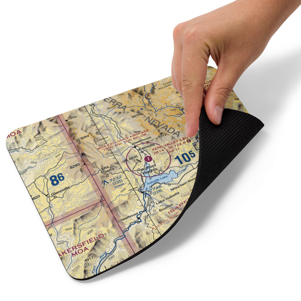 Kern Valley Airport (L05) VFR Sectional Mouse Pad 