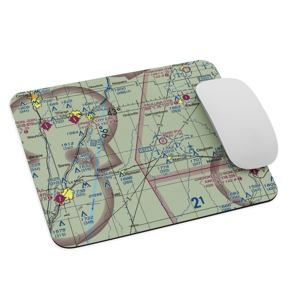 Kerr Airport (3IA5) VFR Sectional Mouse Pad 