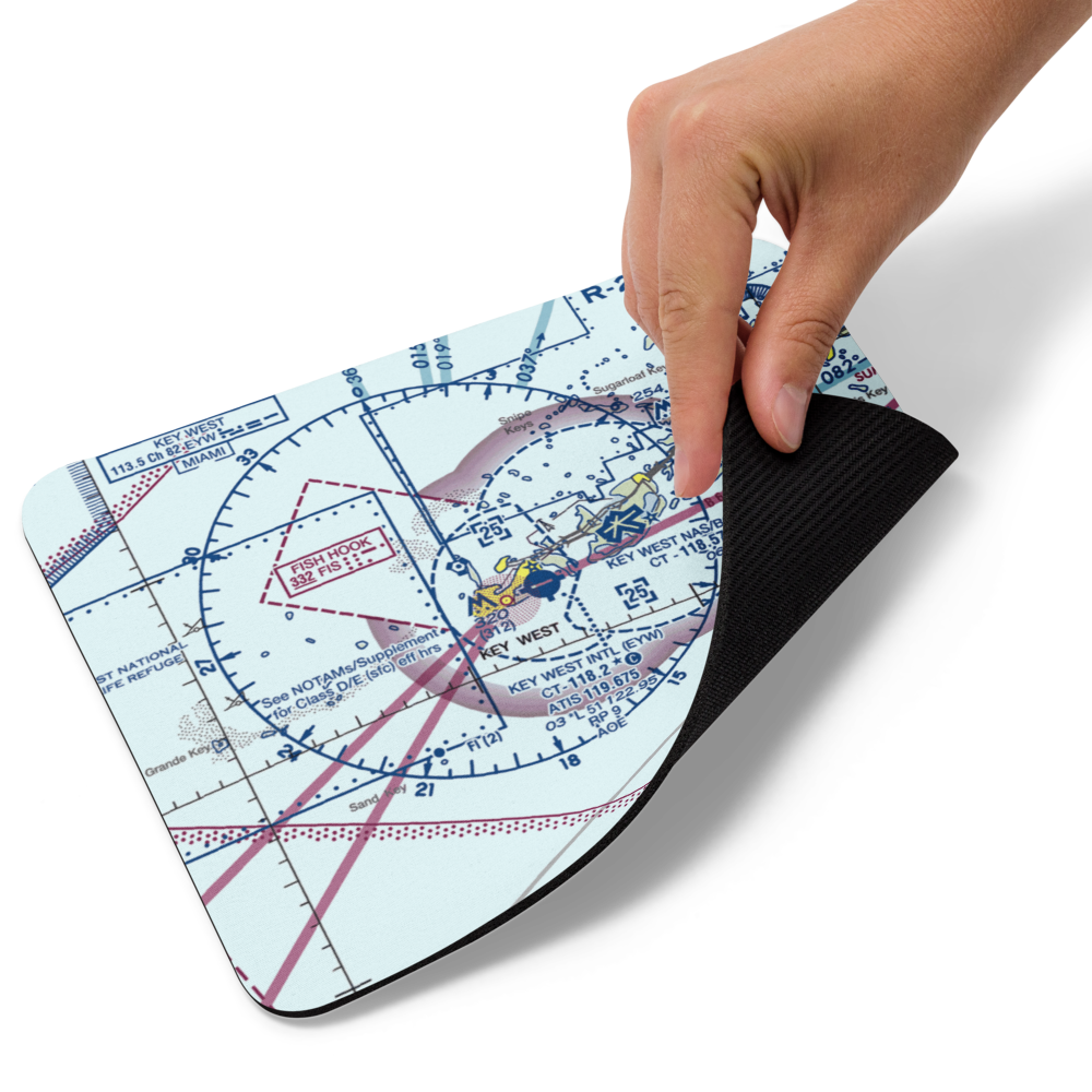 Key West International Airport (EYW) VFR Sectional Mouse Pad 