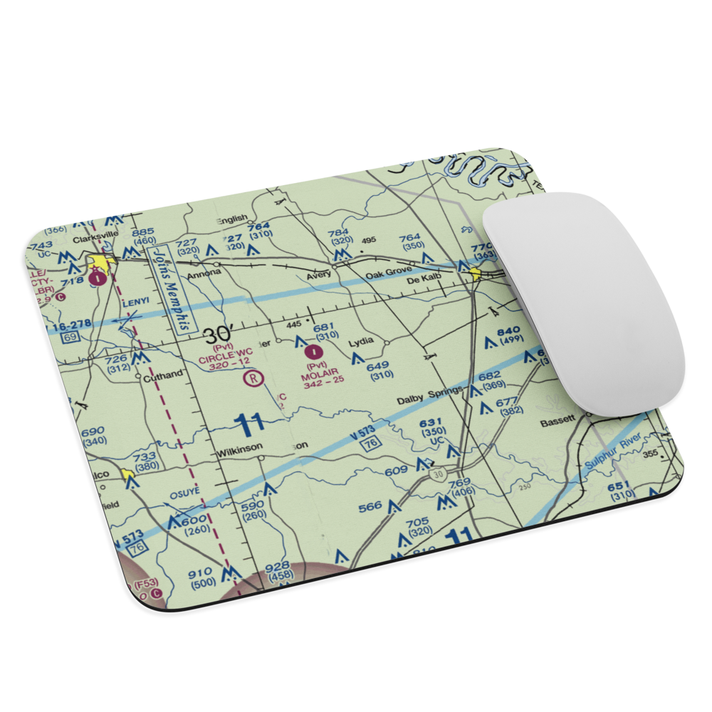 Key's Ranch Airport (TX35) VFR Sectional Mouse Pad 