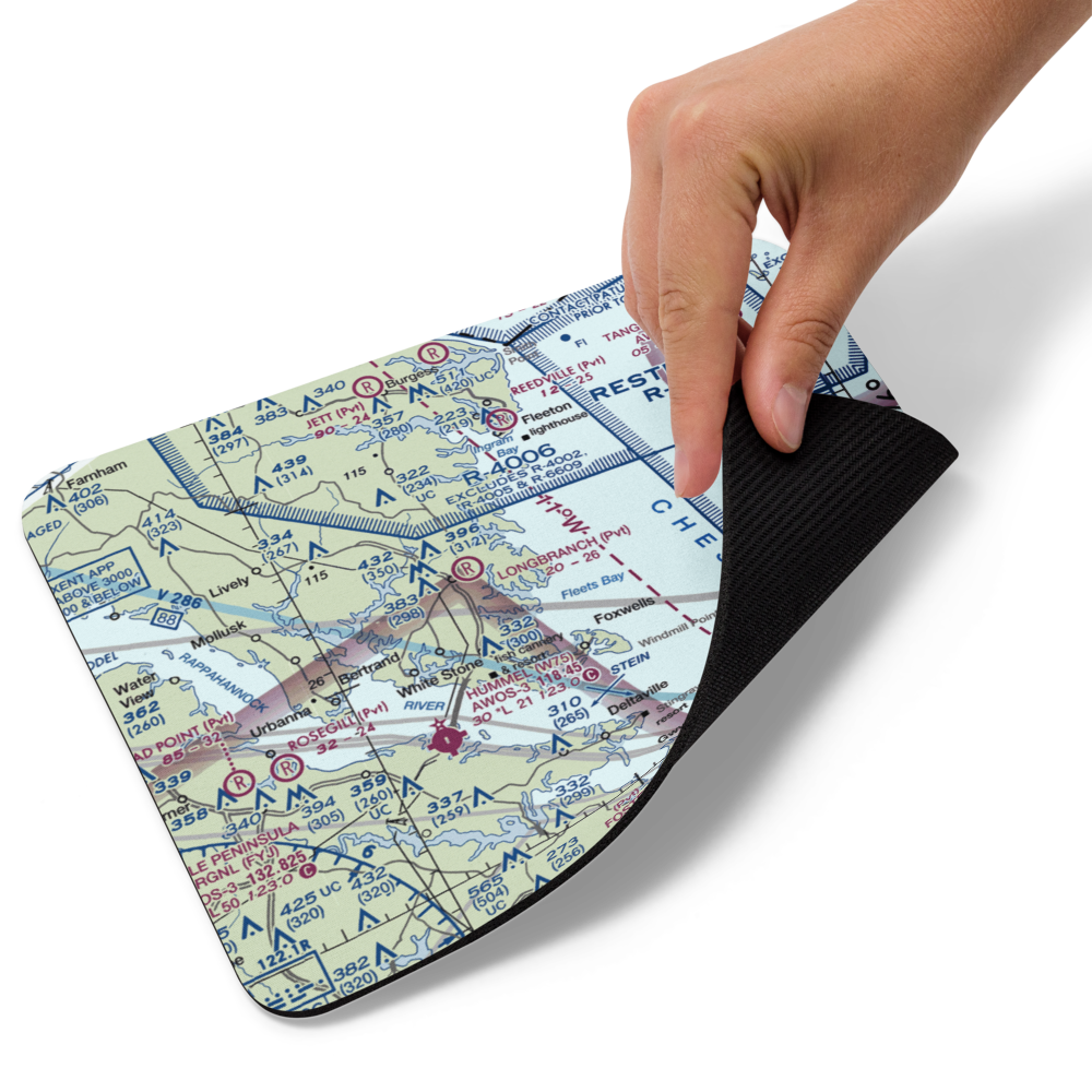 Kilmarnock/Tolbert Field (5VA9) VFR Sectional Mouse Pad 