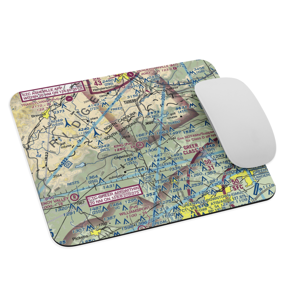 King Field (SC78) VFR Sectional Mouse Pad 