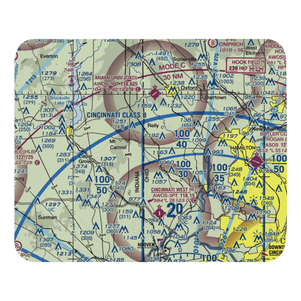King Knoll Airport (OI84) VFR Sectional Mouse Pad 