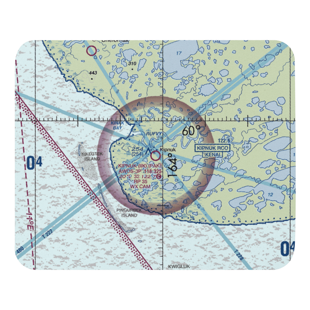 Kipnuk Airport (IIK) VFR Sectional Mouse Pad 