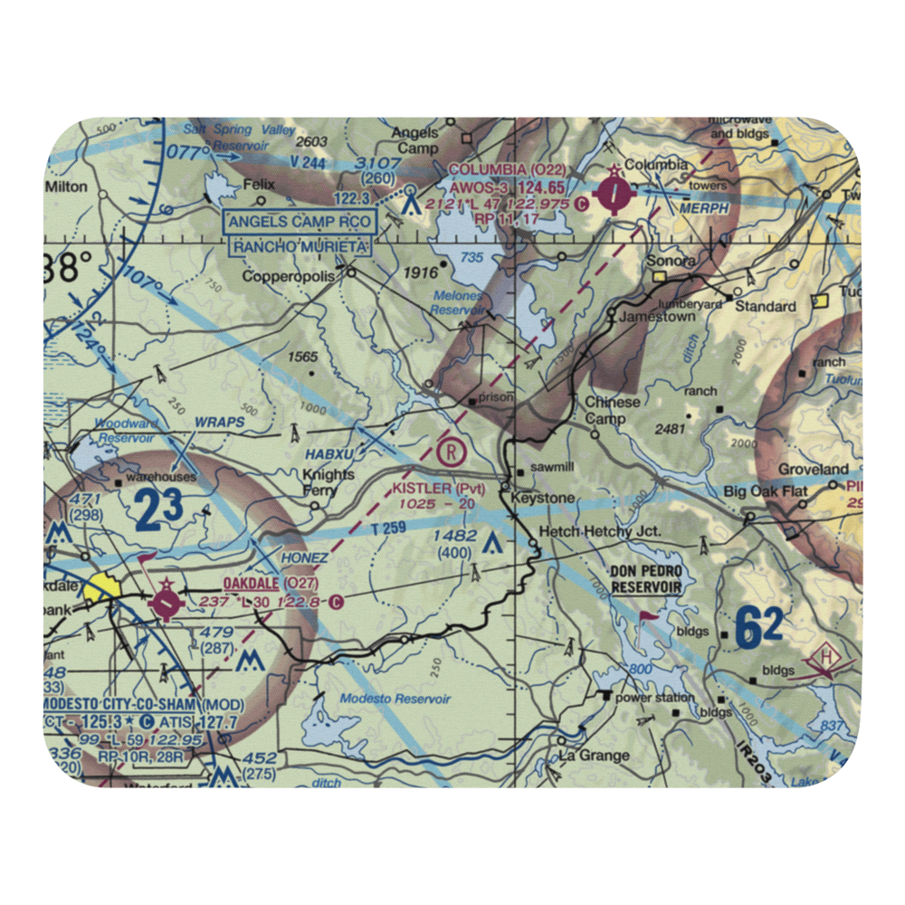 Kistler Ranch Airport (08CL) VFR Sectional Mouse Pad 