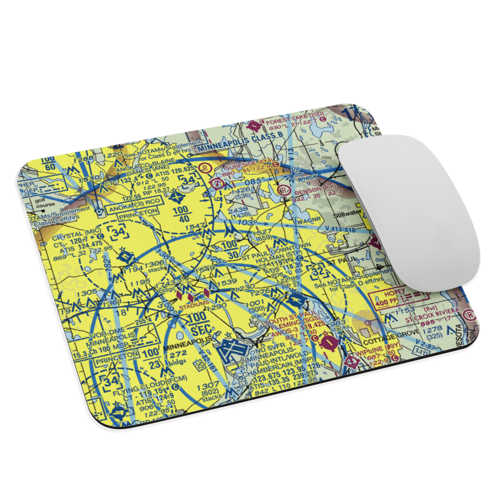 Kollar's Shoreview Marine Seaplane Base (MY21) VFR Sectional Mouse Pad 