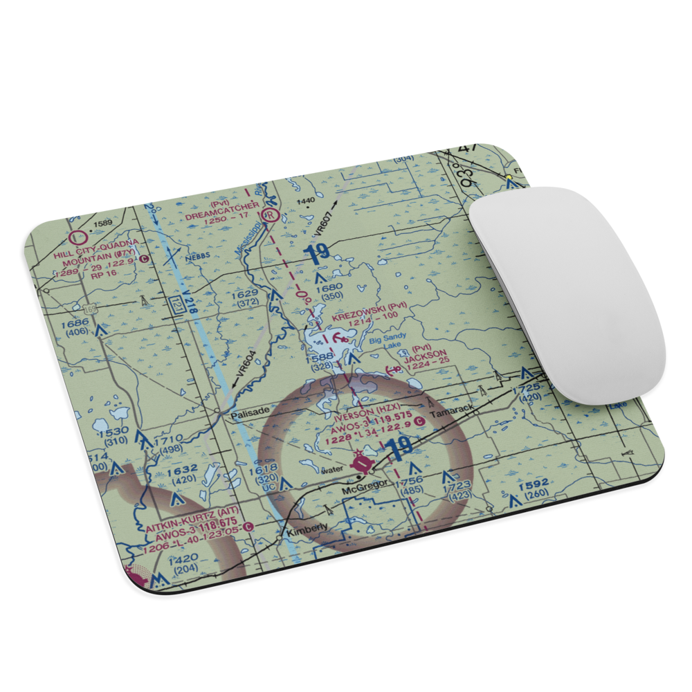 Krezowski Seaplane Base (MN75) VFR Sectional Mouse Pad 