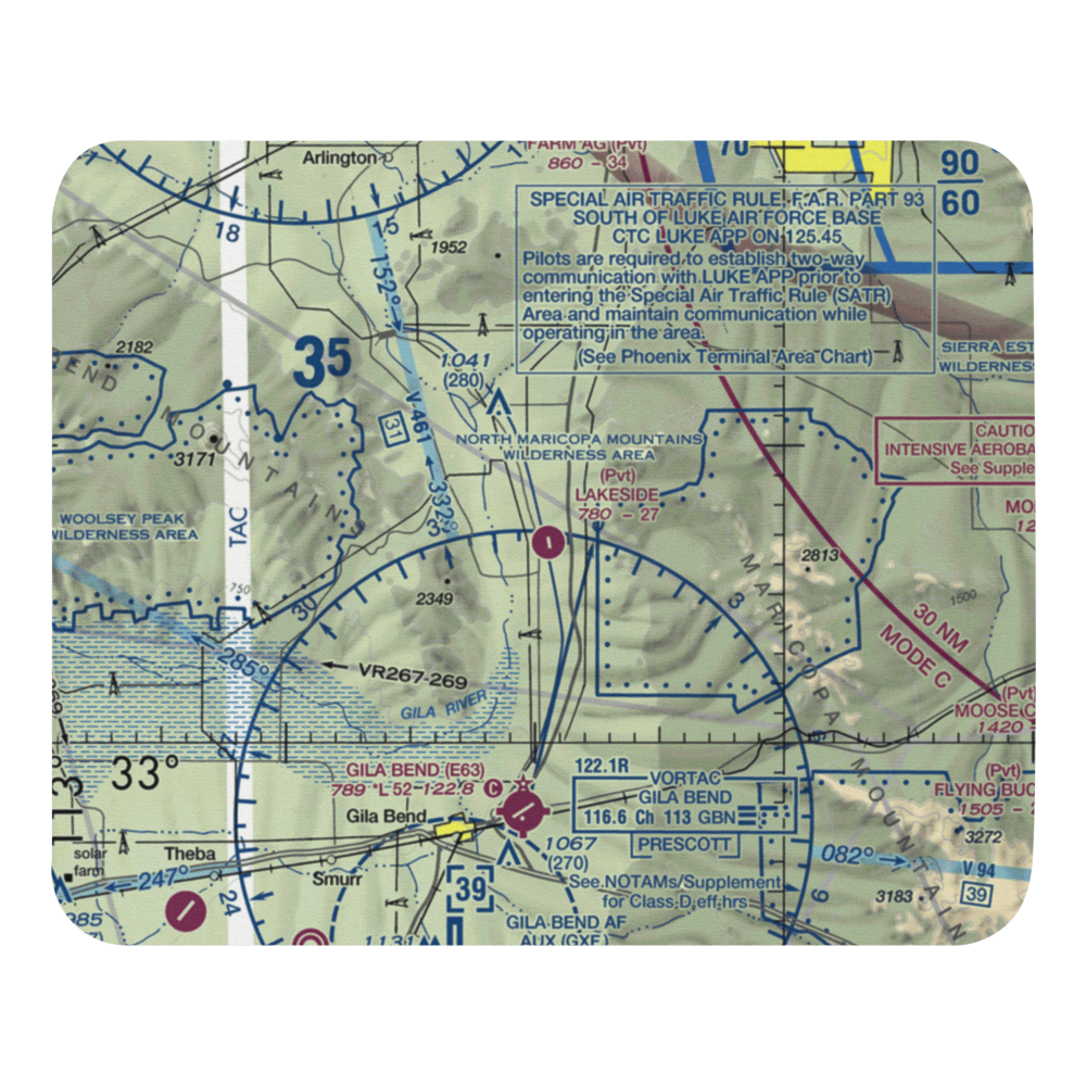 Lakeside Airpark (AZ05) VFR Sectional Mouse Pad 