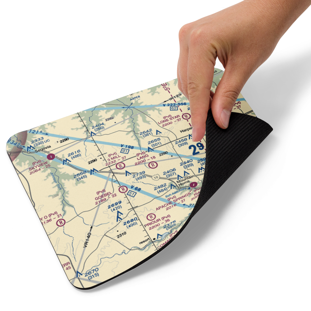 Lang Ranch Airport (84XS) VFR Sectional Mouse Pad 