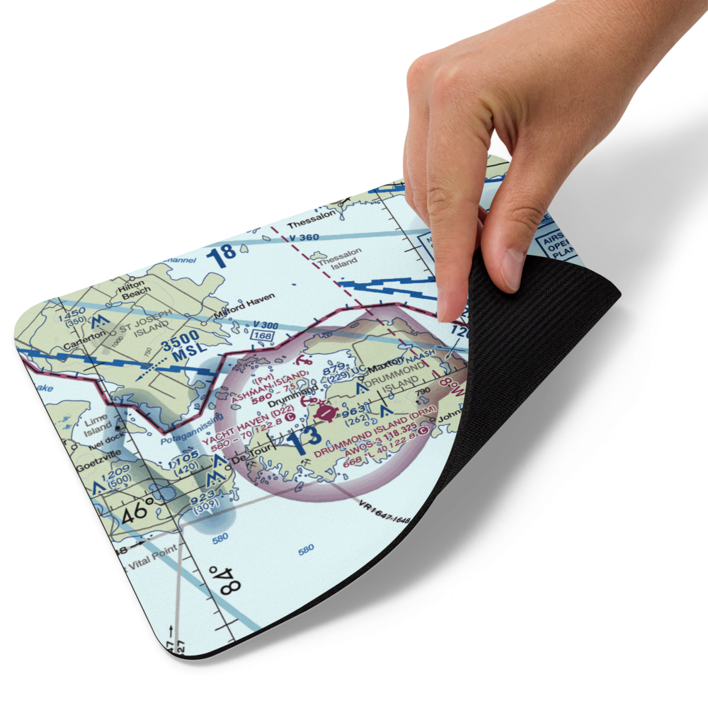 Lapoint Seaplane Base (MI4) VFR Sectional Mouse Pad 