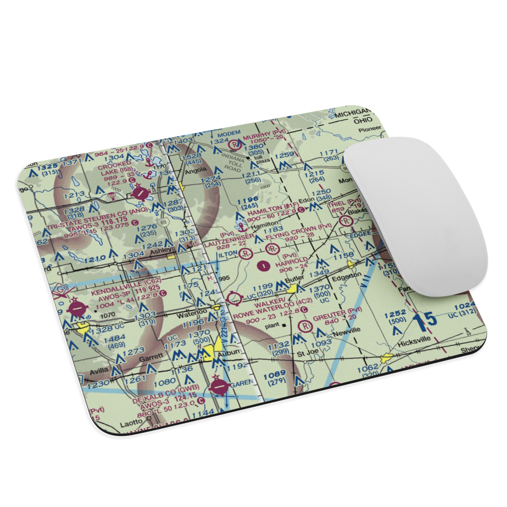 Lautzenhiser Airpark (IN83) VFR Sectional Mouse Pad 
