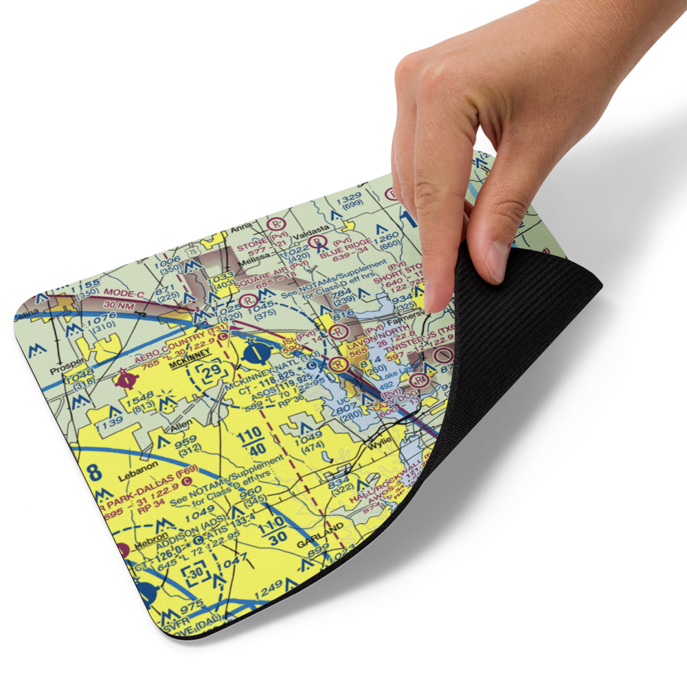 Lavon North Airport (46TS) VFR Sectional Mouse Pad 