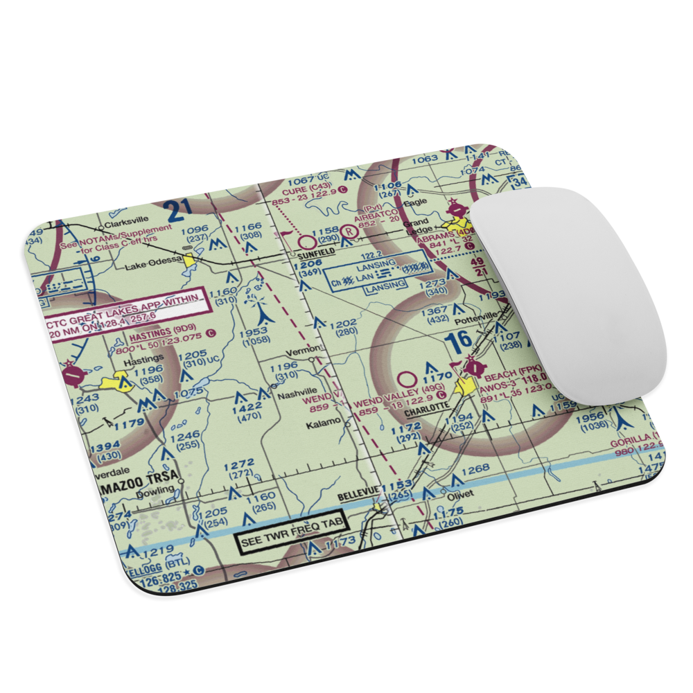 Law Field (35MI) VFR Sectional Mouse Pad 