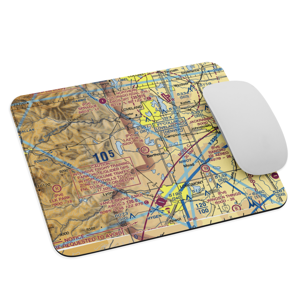 Lazy W Airport (86CO) VFR Sectional Mouse Pad 