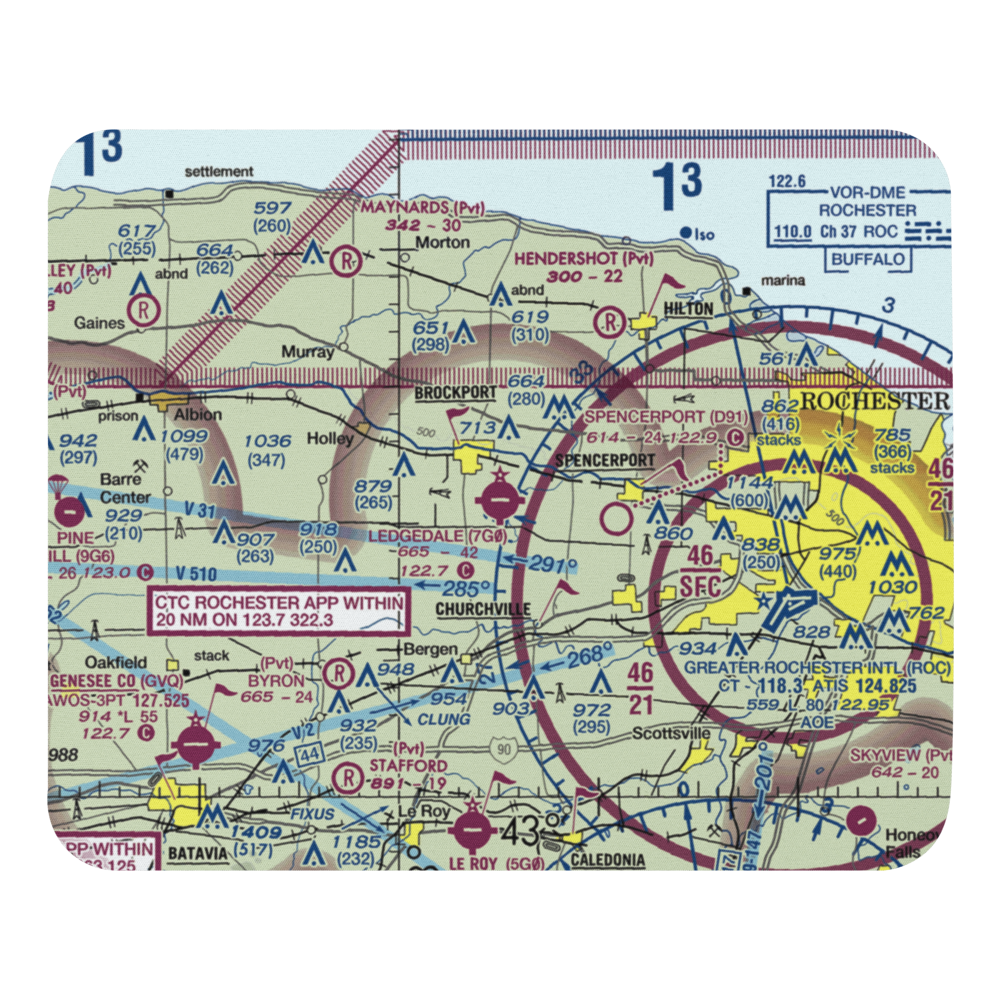 Ledgedale Airpark (7G0) VFR Sectional Mouse Pad 
