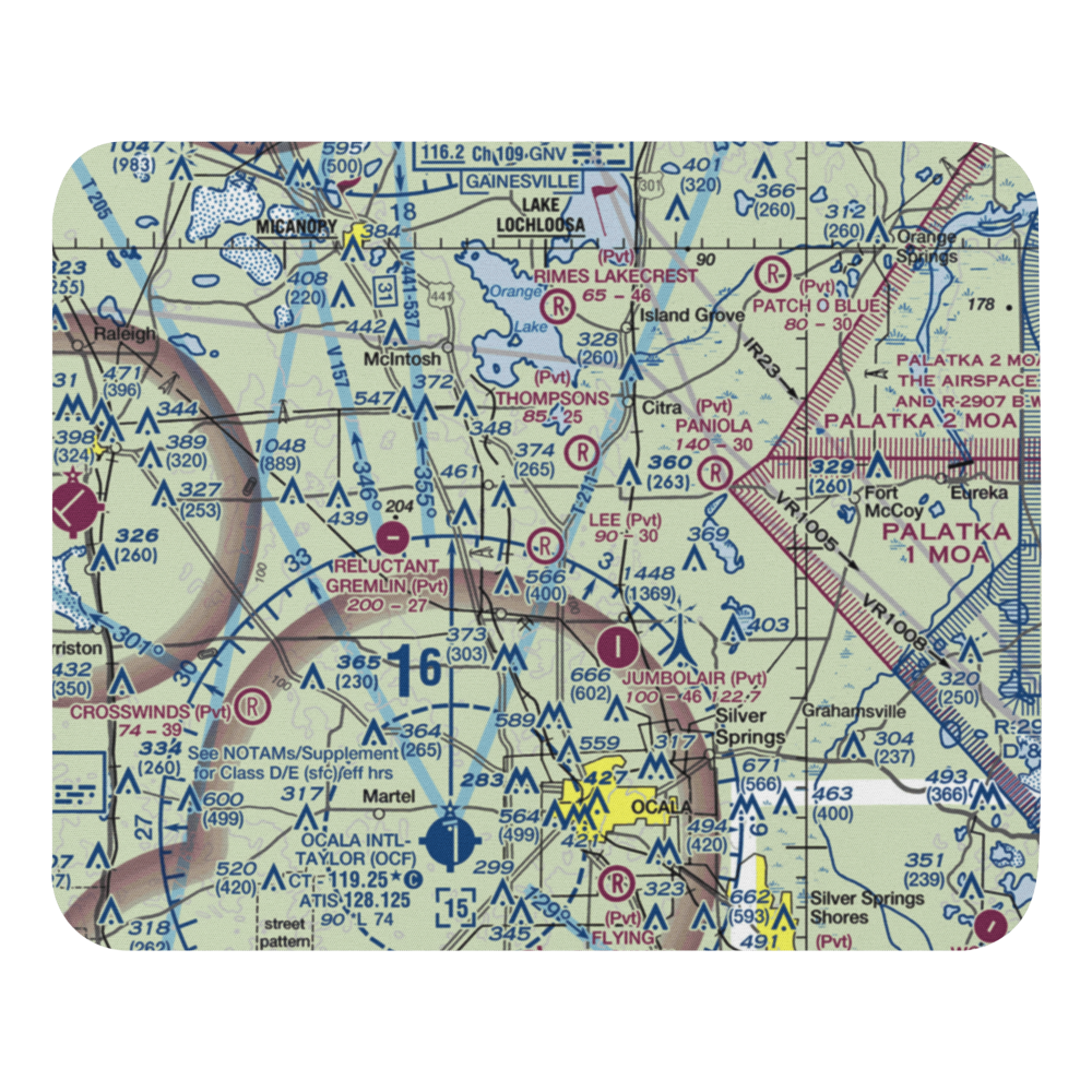 Lee Farms Airport (FL80) VFR Sectional Mouse Pad 