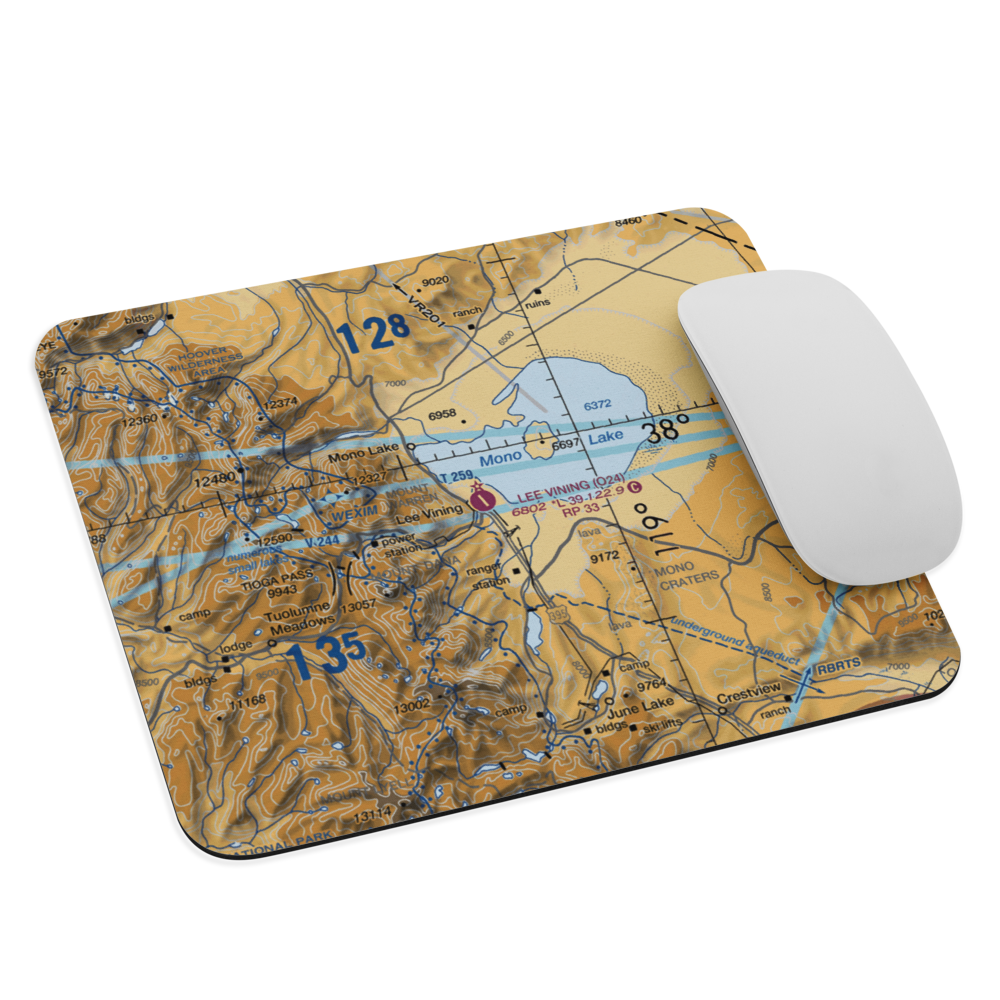 Lee Vining Airport (O24) VFR Sectional Mouse Pad 