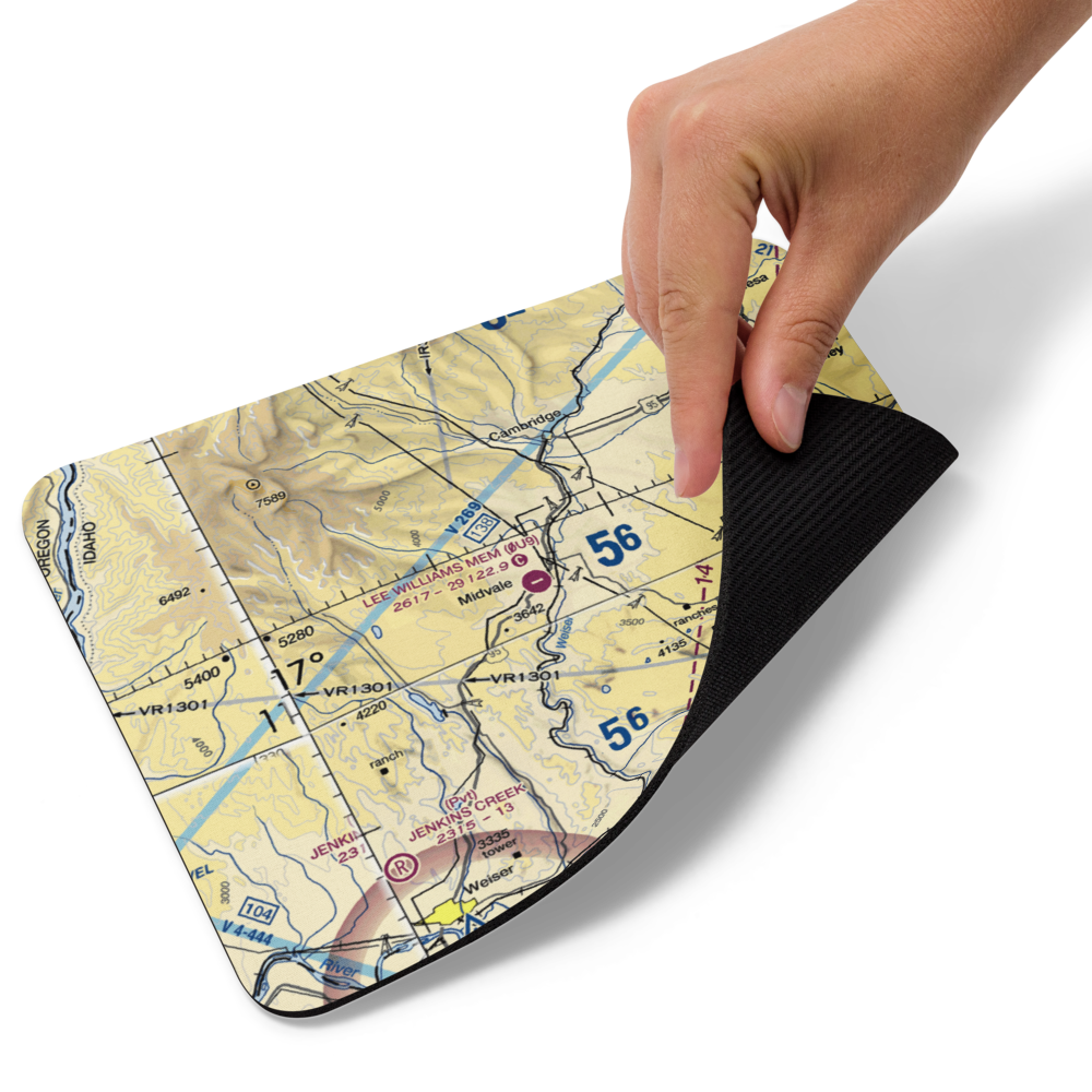 Lee Williams Memorial Airport (0U9) VFR Sectional Mouse Pad 
