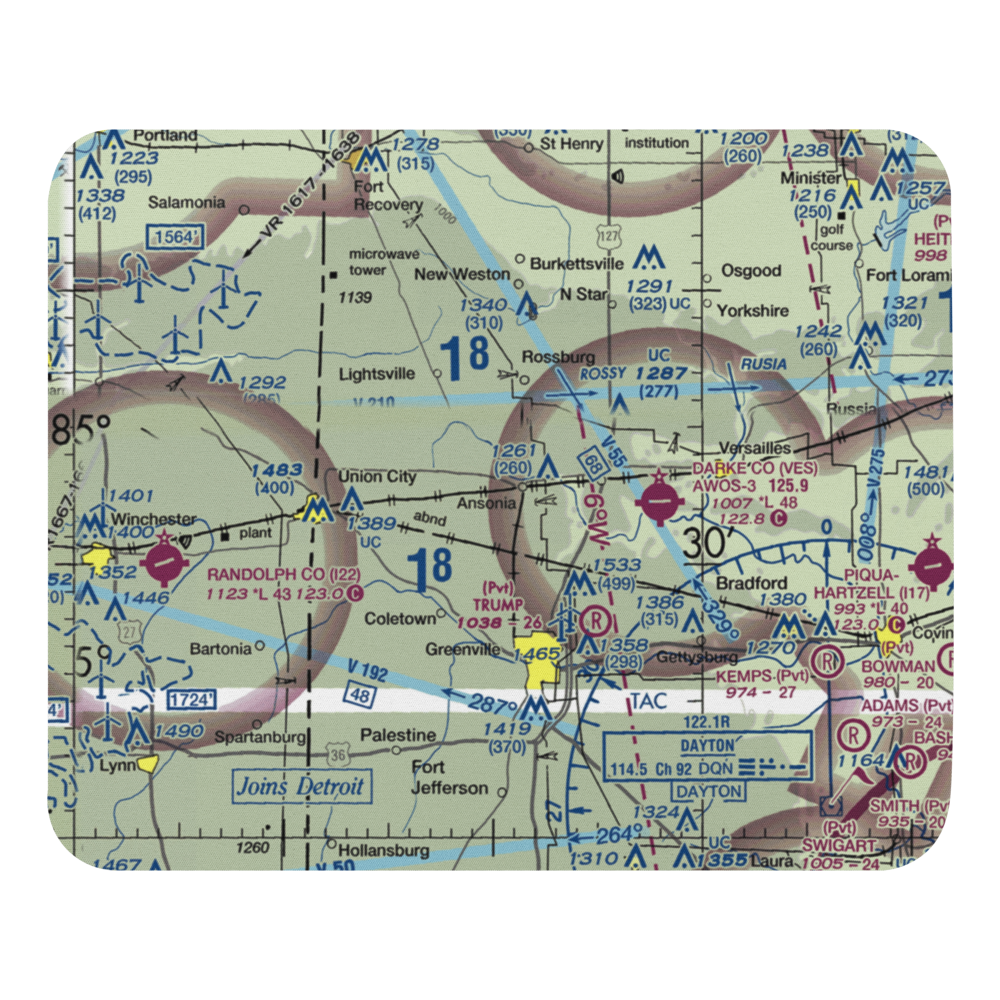 Leis Airport (OH34) VFR Sectional Mouse Pad 