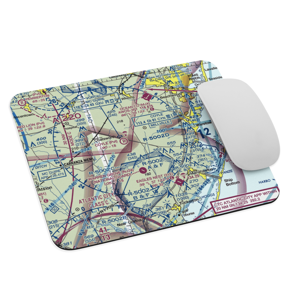 Lentine South Airport (6NJ0) VFR Sectional Mouse Pad 