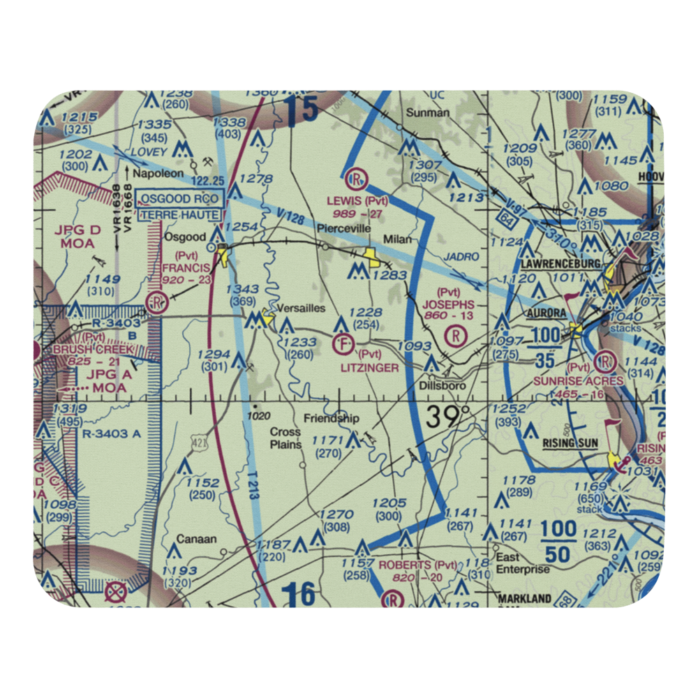 Litzinger Ultralightport (IG04) VFR Sectional Mouse Pad 