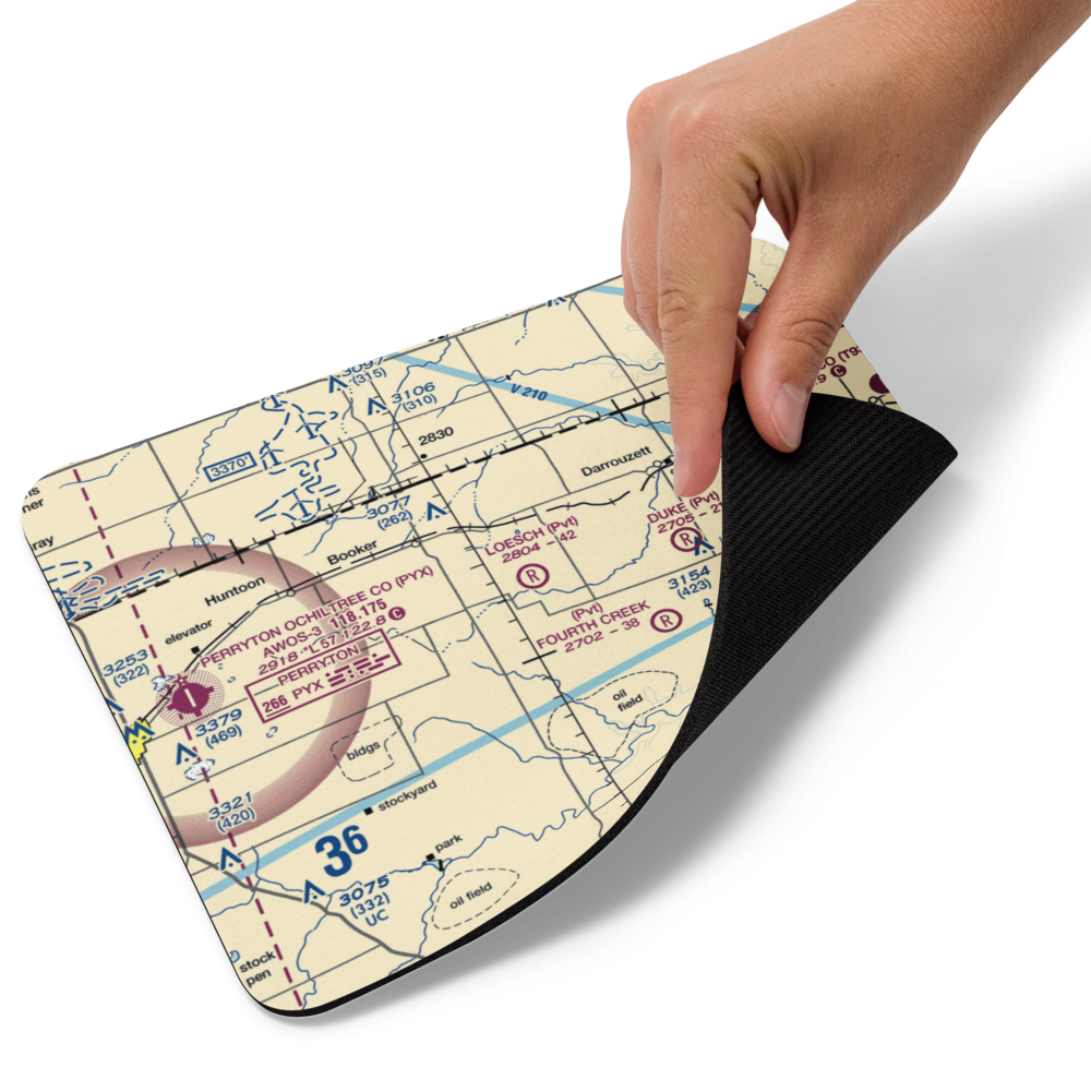 Loesch Ranch Airport (TS78) VFR Sectional Mouse Pad 