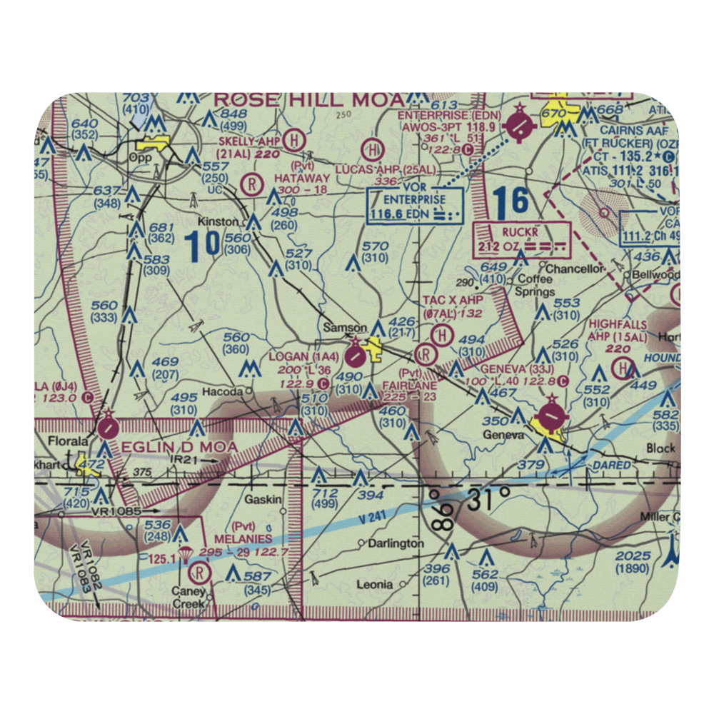 Logan Field (1A4) VFR Sectional Mouse Pad 