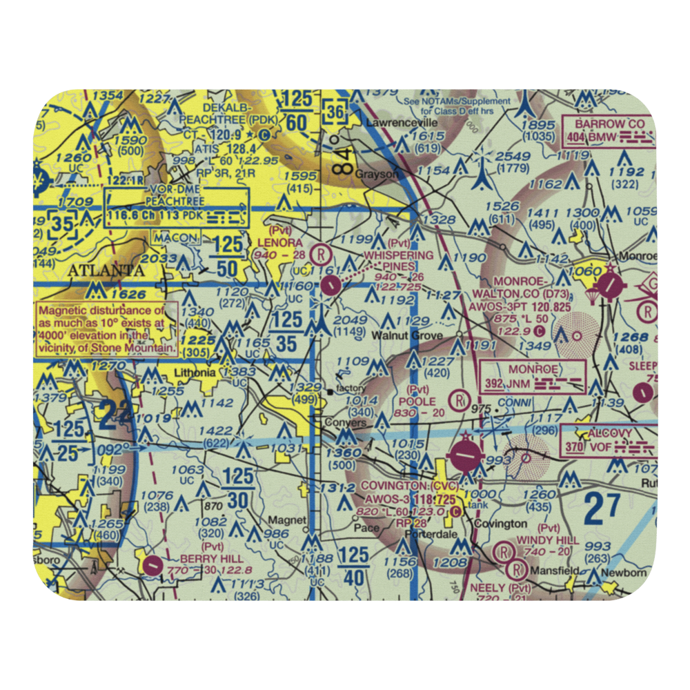 Lola Landing Airport (36GA) VFR Sectional Mouse Pad 