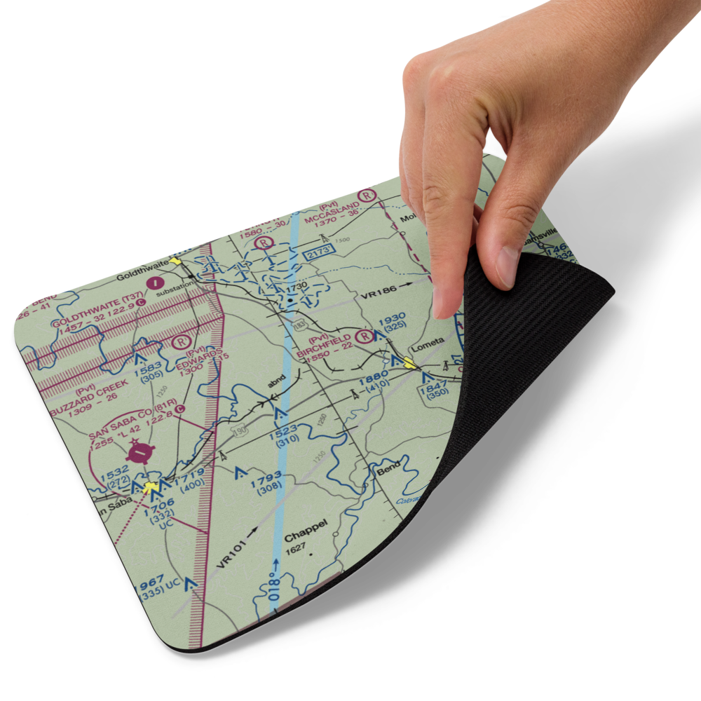 Lometa Air Strip (7TE3) VFR Sectional Mouse Pad 